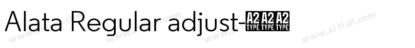 Alata Regular adjust字体转换 Alata Regular adjust字体转换